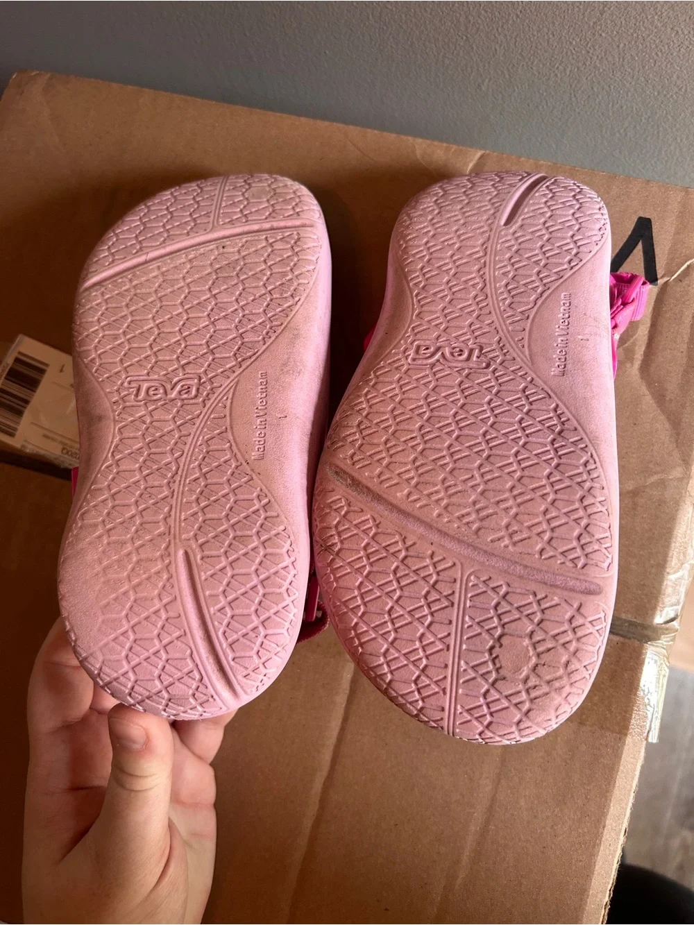 Teva Kids Pink Vented Water Shoes with Back Strap